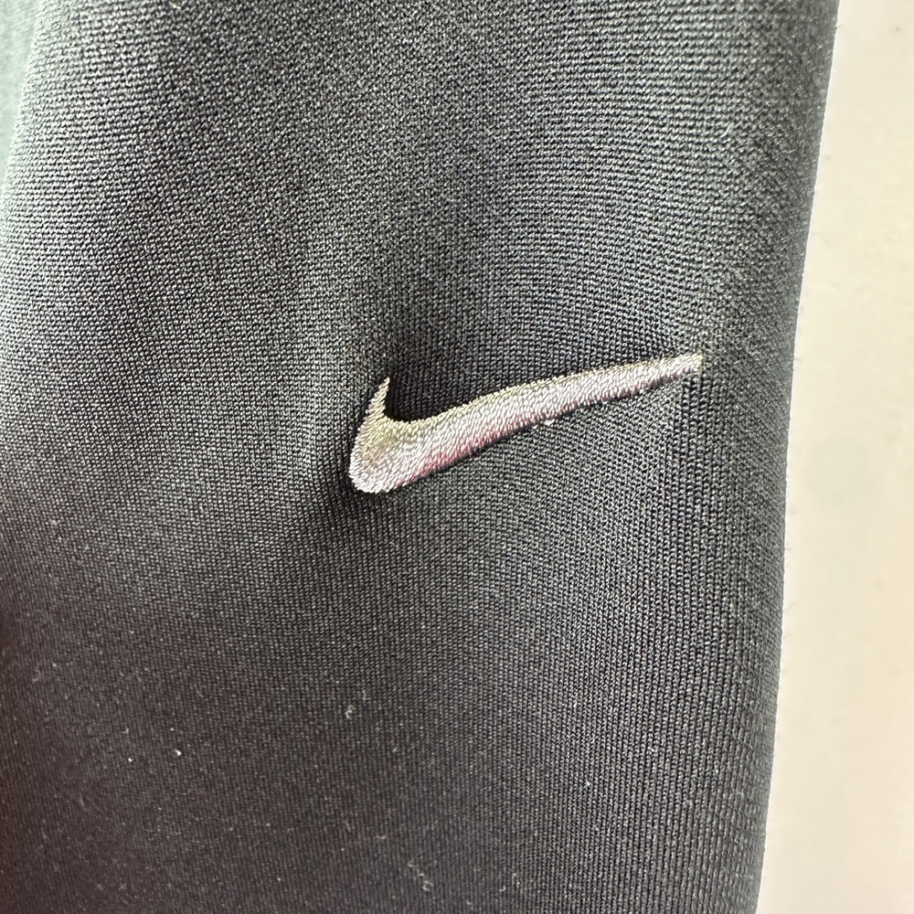 Nike Black Quarter Zip Jacket Performance Stretch Knit Size Medium Unisex - Picture 5 of 6